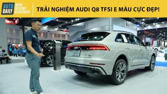 Audi Q8 TFSI e màu xanh đẹp mắt