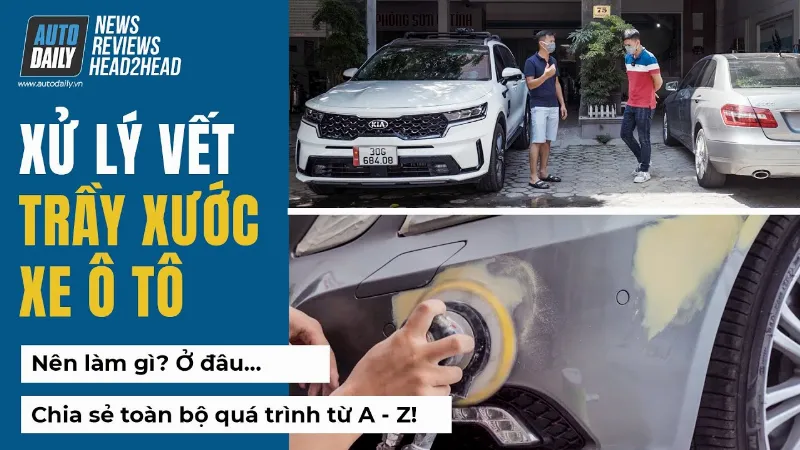 Kinh nghiệm xử lý trầy xước và sơn xe - Nên Xử lý ở đâu và làm Như thế nào? 